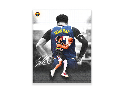 Jamal Murray Denver Nuggets Promotional Graphic adobe basketball custom customs denver design graphic design jamal murray nba nuggets photoshop poster poster design sports sports design vintage vintage design