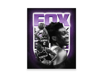 De'Aaron Fox Poster Concept adobe basketball custom customs deaaron fox design graphic design kings photoshop poster poster design sacramento sacramento kings sports sports design vintage vintage design
