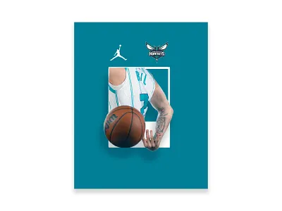 LaMelo Ball Charlotte Hornets Pantone Poster adobe basketball charlotte charlotte hornets color colors custom customs design graphic design hornets lamelo ball nba pantone photoshop poster poster design sports sports design