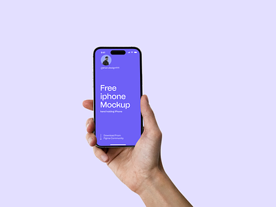 Check out Free iphone mockup - hand holding iPhone design free iphone mockup