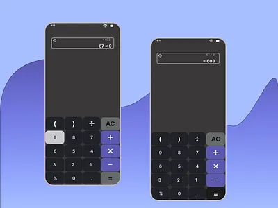 CALCULATOR dailyui design typography ui ux