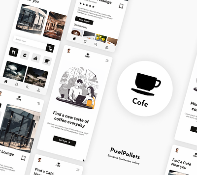Cofe App Design app cafe coffee graphic design mordern ui uiux