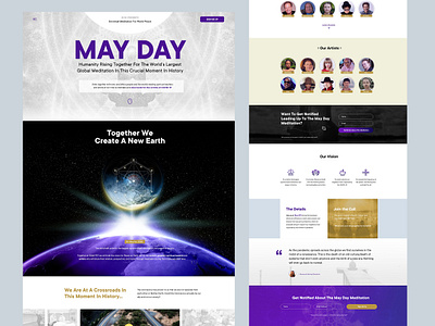 May Day Landing Event Page book page landing page web design website