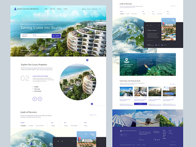 Real Estate Website Design landing page real estate website web design website