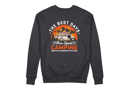 Camping T-shirt Design । Camping T-shirt । Camping Tee vintage retro t shirt