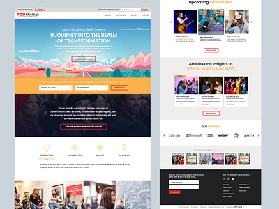 Clean looking website design for TEDx clean web design design landing page web design website