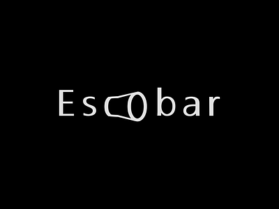 Escobar bar branding glass graphicdesign letters logo logodesign logoforsale logomark logotype type font logo unused