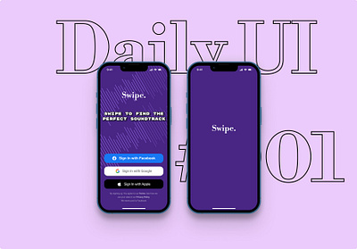 Daily UI Challenge #001 (Sign up Page) 100days dailyui design figma log in mobile app mockup sign up uiux uxui
