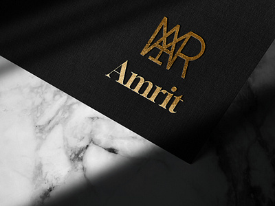 Logo Design for Amrit 3d animation branding dribbble graphic design logo motion graphics shorts ui youtube