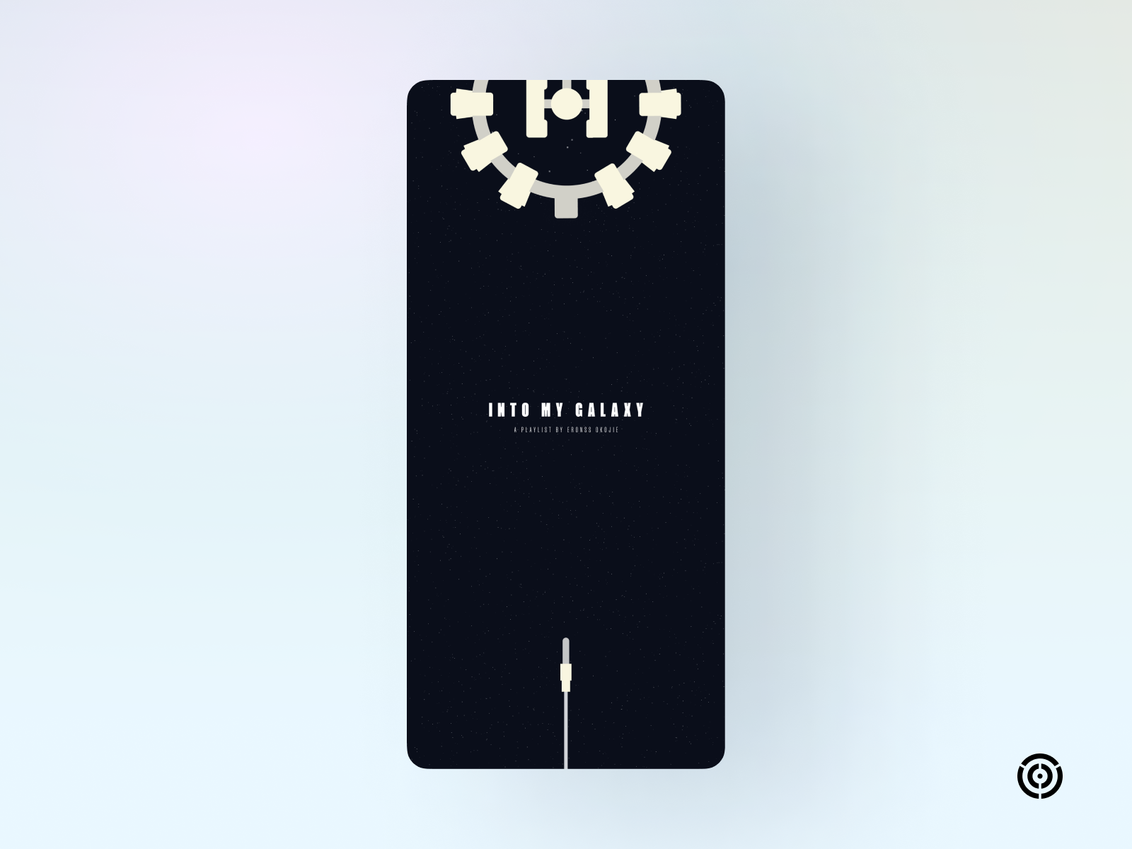 Into my galaxy- Cover design coverart graphic design interstellar playlist spotify