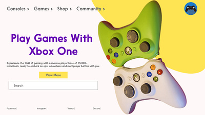 XBOX landing page for client graphic design landing page logo professional ui design ui ui design xbox gaming page