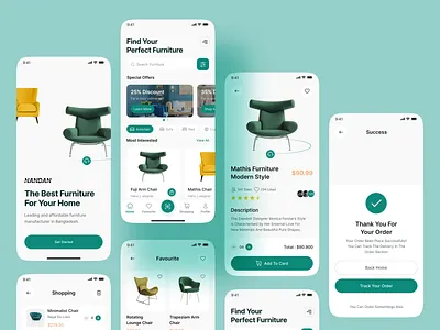 Furniture Mobile App app app design clean design ecommerce furniture furniture app hello dribbble minimal mobile shop sofa store ui uiux