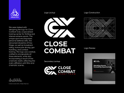 Close Combat agency brand studio branding creative design graphic design inspiration logo sport sport logo stunt stunt logo stunt team