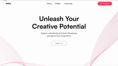 Website that aims to inspire designers - Parallax Animation animation app crypto design finance fintech inspiration motion motion design parallax parallax animation pixeo ui user experience user interface ux
