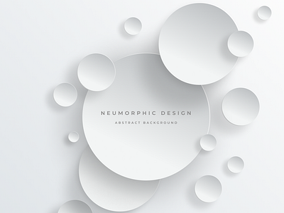 Neumorphic abstract design (Figma) 3d aesthetic amazing circles design dropshadow emboss figma graphic design illustration minimal neumorphic neumorphism sketch typography ui ux vector white xd