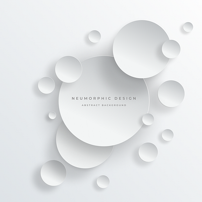 Neumorphic abstract design (Figma) 3d aesthetic amazing circles design dropshadow emboss figma graphic design illustration minimal neumorphic neumorphism sketch typography ui ux vector white xd