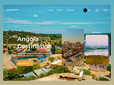 Angola Web Design 3d angola animation app appdesign branding design graphic design illustration landing page logo motion graphics ui uidesign ux uxdesign web web design website website design