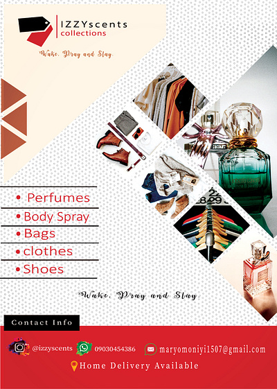 Perfume Store Flyers branding graphic design ui