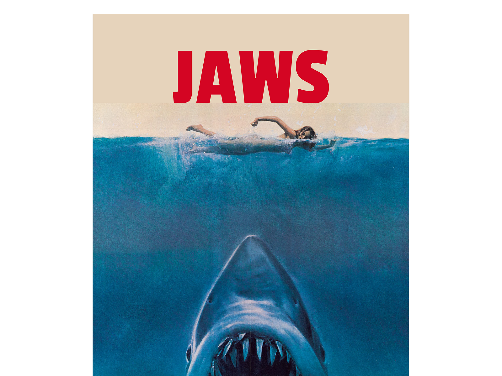 Jaws- Movie Poster by Kaushiki Garg on Dribbble