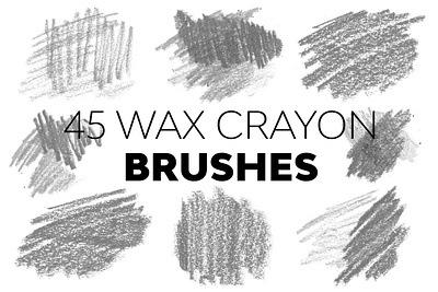 Wax Crayon Brushes photoshop