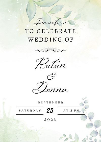 Wedding Invitation Card design branding design graphic design invitation card design typography