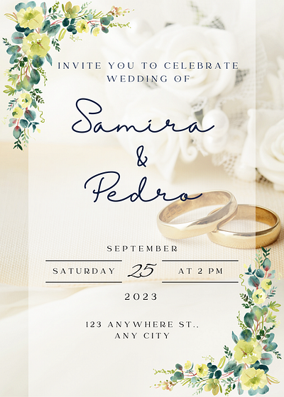 wedding invitation Card design branding design graphic design invitation card design typography vector