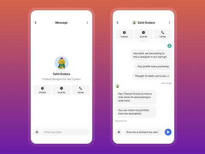 Minimal Chat 💼 chat chatbot clean design figma minimal product design simple ui