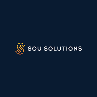 Sou Solutions branding graphic design letter s logo logo design solutions vector