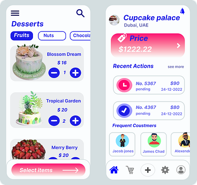 Bakery app appdesign branding design graphic design ui uiux uiux design web design