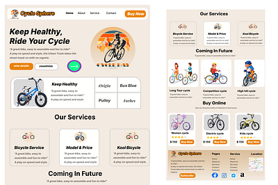 Cycle sphere web design appdesign branding design graphic design ui uiux uiux design web design