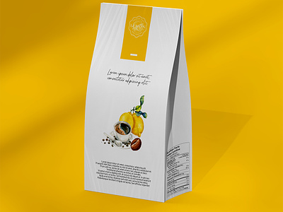 Coffee bag mockup bag branding coffee design down download free freebie illustration logo mock mock up mockup package psd template