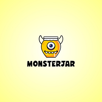 Monster Jar branding design graphic design illustration jar logo monster typography vector