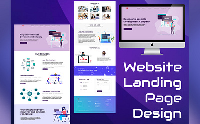 Website Landing Page Design branding graphic design landing page logo ui ui designs uiux web design web designer website landing page