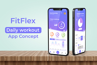 daily workout app ui/ gym app/ mobile app app e commerce graphic design ui ux