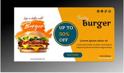 Tasty Burger 3d animation branding graphic design logo ui