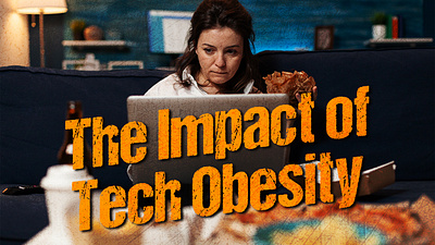 The Impact of Tech Obesity-Blog Content Design blog design content design cover design design graphic design post design