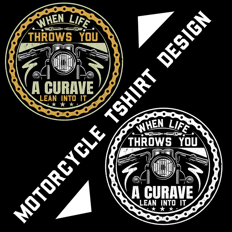 Motorcycle Logo T shirt Design by Md Arif Rabbani on Dribbble