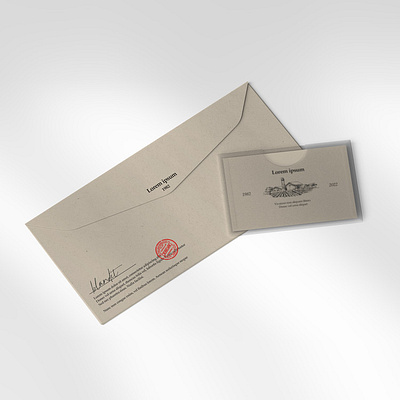 Envelope mockup (with card) branding card design down download envelope free illustration logo mock mock up mockup psd template