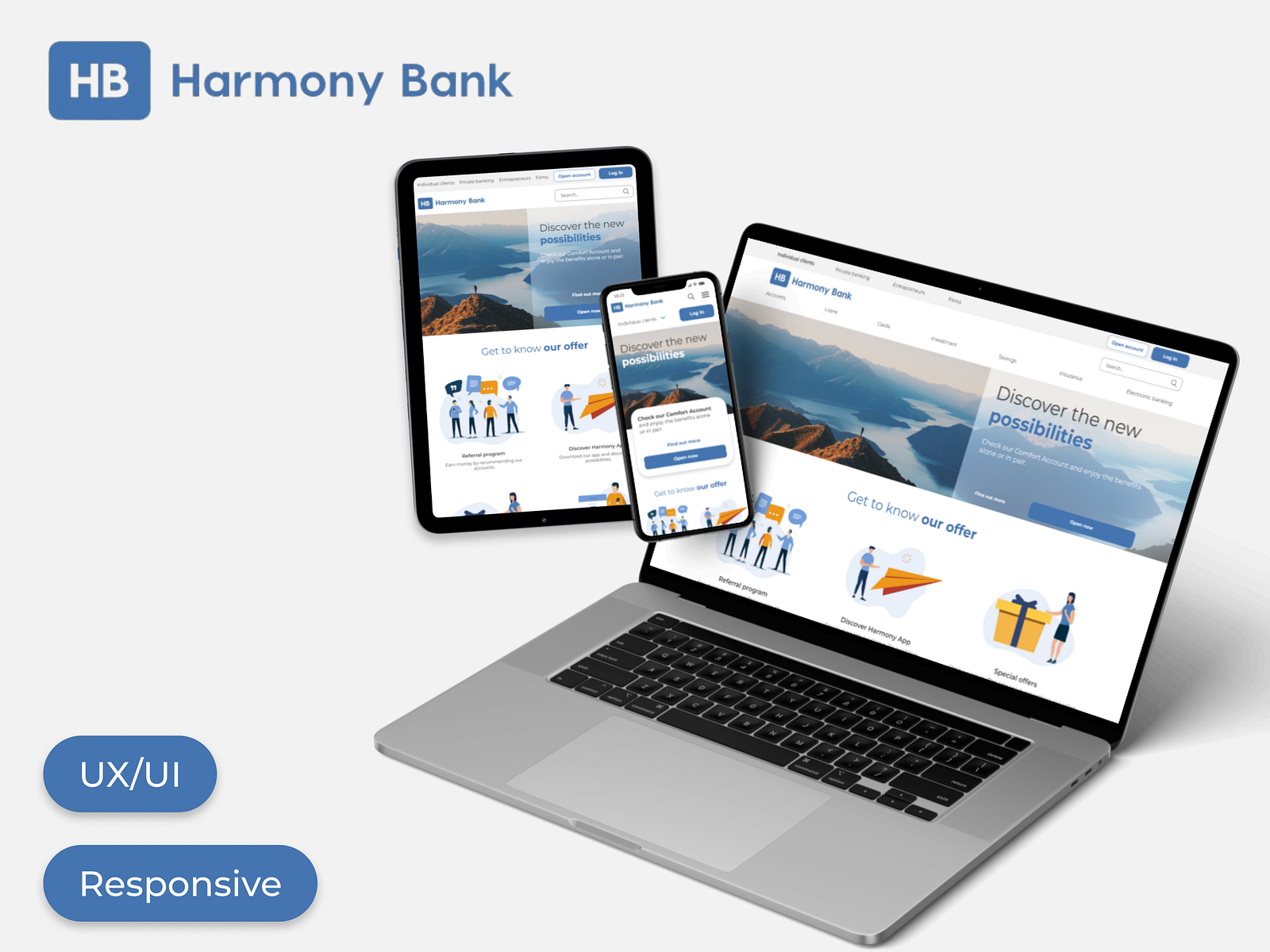Responsive banking website | account creation flow | UI UX by Maja Ogar ...