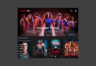 Netflix-XD figma graphic design netflix ui web