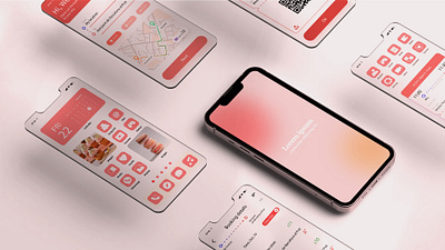 iPhone mockup (Multiple display) 3d app branding design down download free graphic design illustration iphone logo mobile mock mock up mockup psd template ui ux