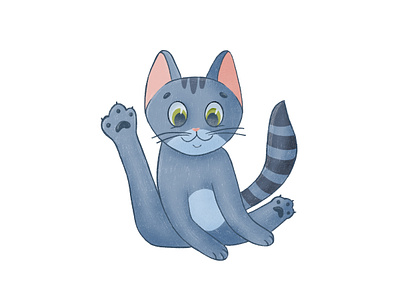 Cat's life. Cute cat illustration in cartoon style. 9 adobe photoshop art cartoon cat character cute design funny illustration logo mascot nice procreate raster