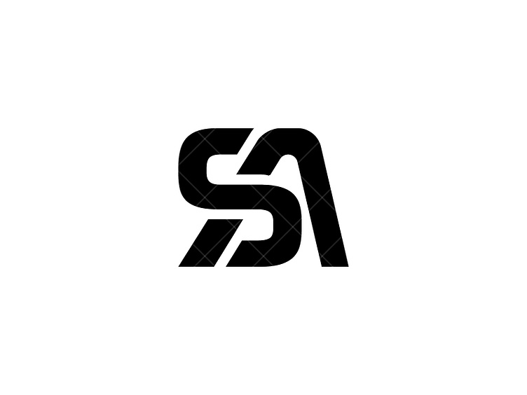 Sa monogram by sabuj ali on dribbble