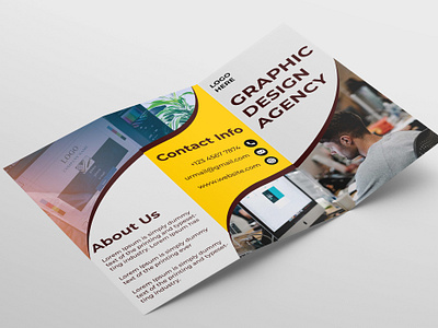 Trifold Brochure Design bannerdesign banners book cover books branding brochure business card design facebook cover flyer design graphic design illustration leaflet motalebgd poster design trifold trifold brochure