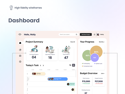 Dashboard for Freelancers 3d 3dillustration affinitymapping concept figma freelancedashboard graphic design ideas moodboard persona productivity prototyping task tracker ui user flow user journey user research user testing visual wireframes