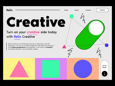 Creative agency website! branding concept design graphic design ui website