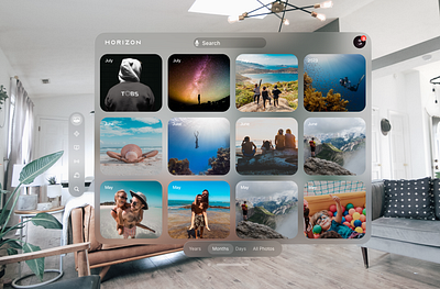 Horizon image viewer- spatial design spatial design ui vision pro