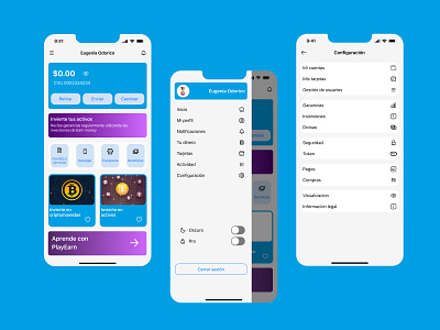 Setting account. Daily 007 account app challenge daily design ios mobile navigation navigationbar responsive setting settings ui ux wallet