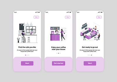Find cafe App UI Design app design design ui ui design