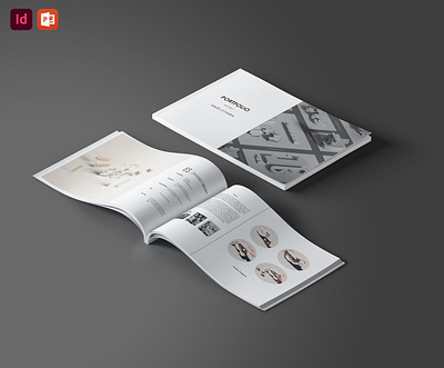 Grayscale Portfolio Template - 1st EDITION architecture design portfolio graphic design indesign minimal design mockup template porfolio presentation template